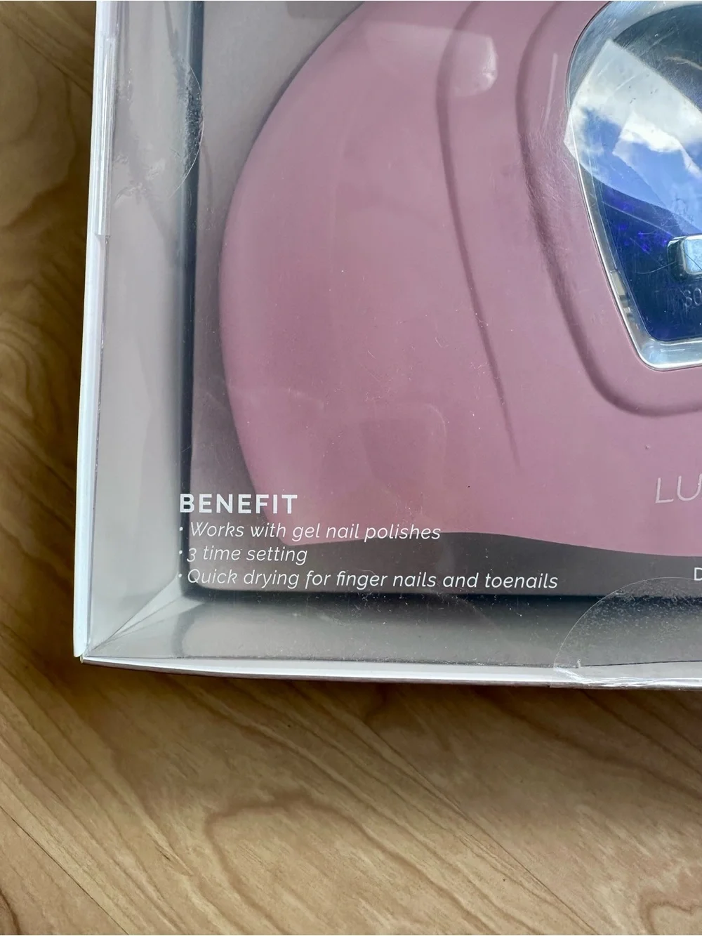 BNWT Pink Lustrous Gel UV Nail Dryer from Luxe + Willow